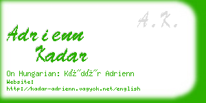 adrienn kadar business card